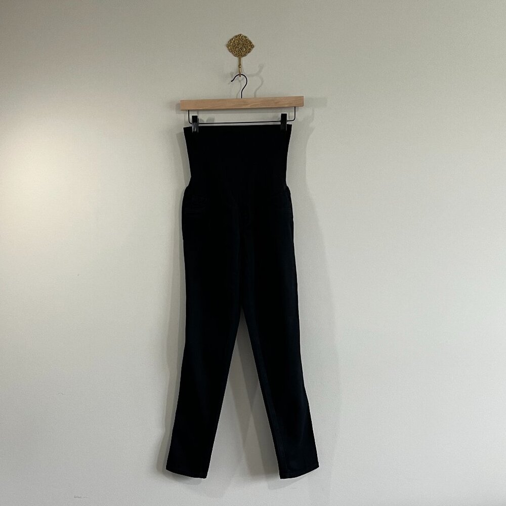 Motherhood Maternity Black Secret Fit Belly Skinny Jeans Petite Small PS